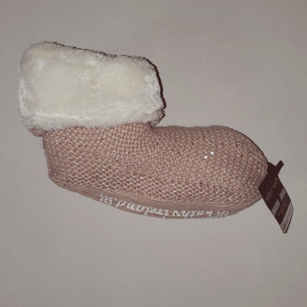 Kathy Ireland Women's Cuffed Bootie Slipper Pink Single 5-7